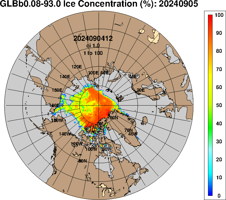 Arctic Sea Ice Concentration – NRL HYCOM